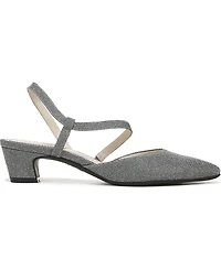 LifeStride Women's Minimalist Slingback Kitten Heel Pumps