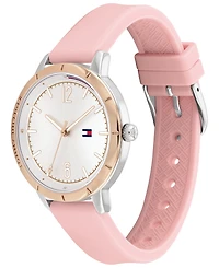 Tommy Hilfiger Women's Pink Silicone Strap Watch 38mm