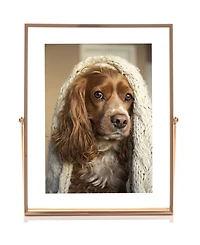 Lawrence Frames Metal Easel Float Picture Frame, 5" x 7"