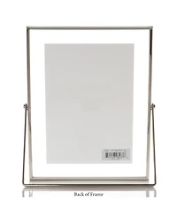 Metal Easel Float Picture Frame, 5" x 7"