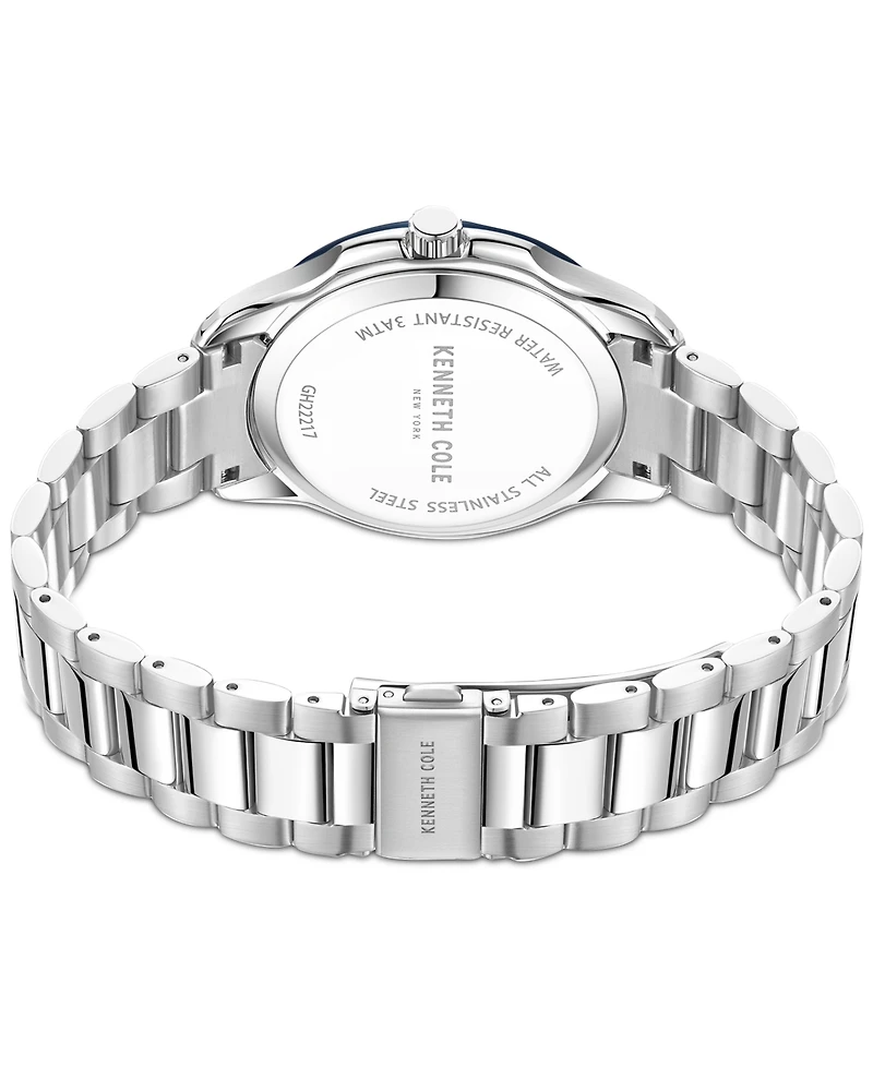 Kenneth Cole New York Men's Diamond Accent Stainless Steel Bracelet Watch 42mm