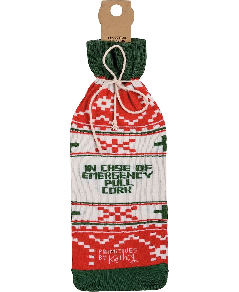 Primitives by Kathy Christmas Survival Kit Bottle Sock