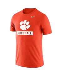 Men's Nike Orange Clemson Tigers Softball Drop Legend Performance T-shirt