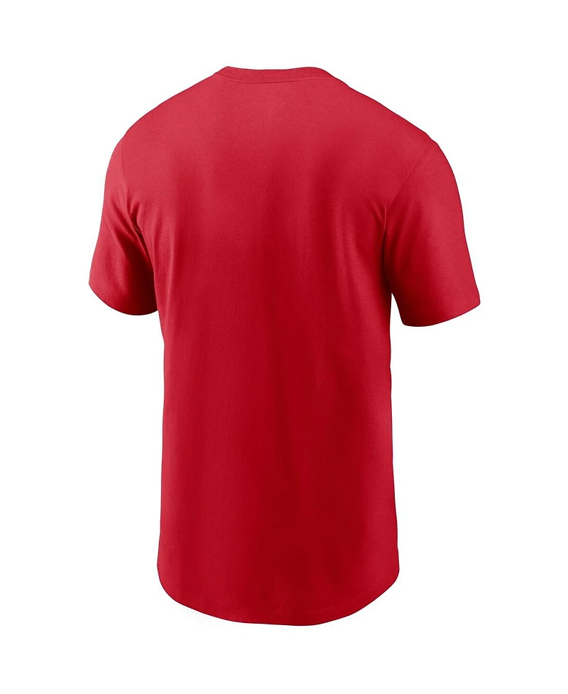 Men's Nike Red Boston Red Sox Cooperstown Collection Logo T-shirt