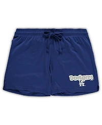 Women's Concepts Sport Royal Los Angeles Dodgers Plus Cloud Tank Top and Shorts Sleep Set