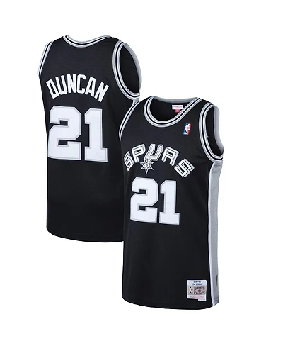 Men's Mitchell & Ness Tim Duncan Black San Antonio Spurs 1998-99 Hardwood Classics Swingman Jersey