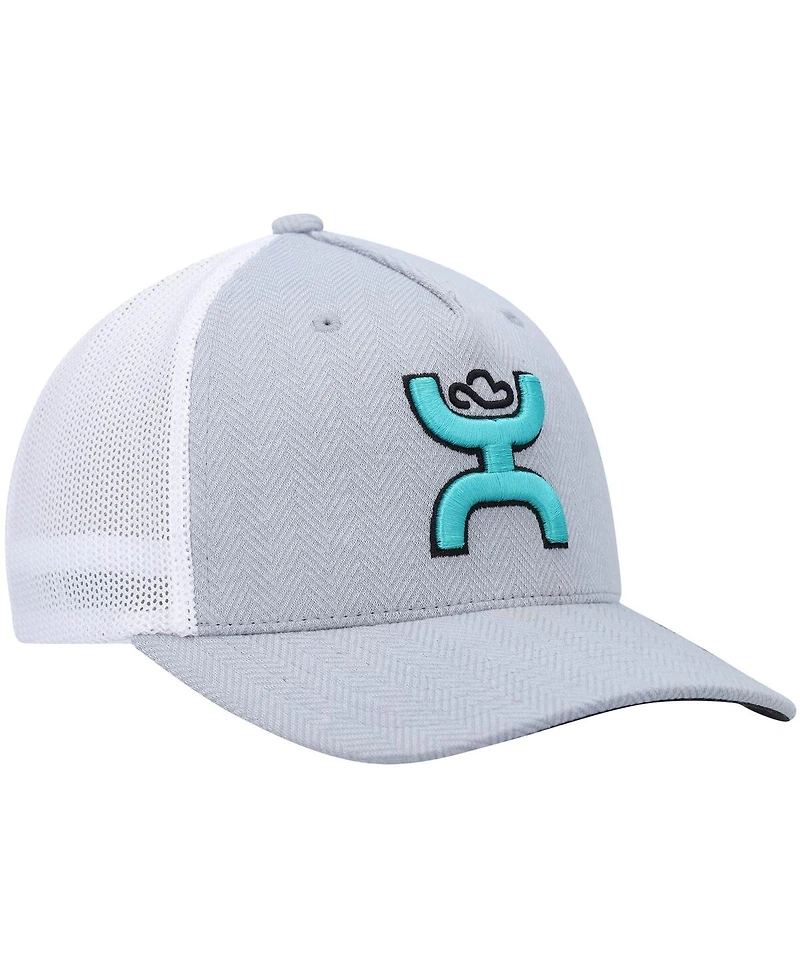 Men's Hooey Gray, White Coach Flex Hat