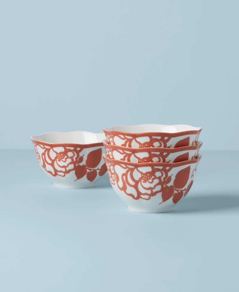 Lenox Butterfly Meadow Cottage Rice Bowls, Set of 4