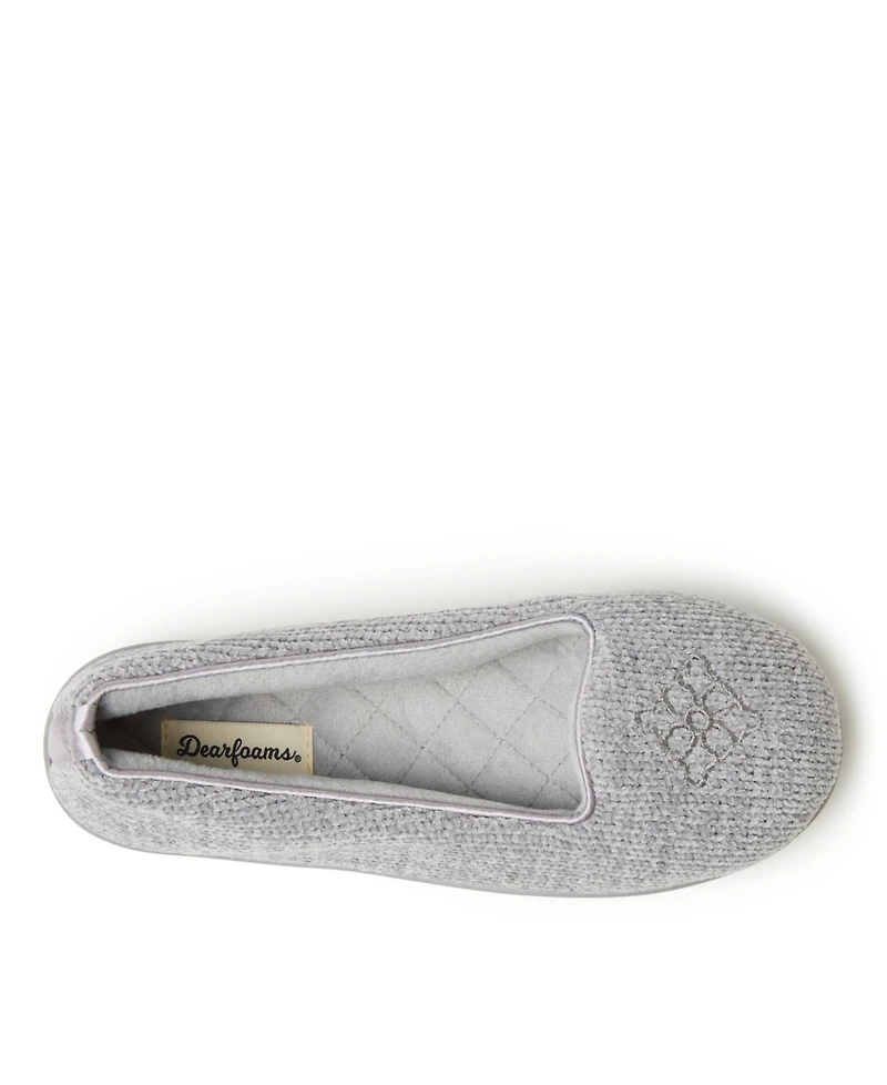 Dearfoams Women's Leslie Quilted Microfiber Terry Clog
