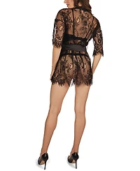 MeMoi Women's Nathalie Sheer Lingerie Robe
