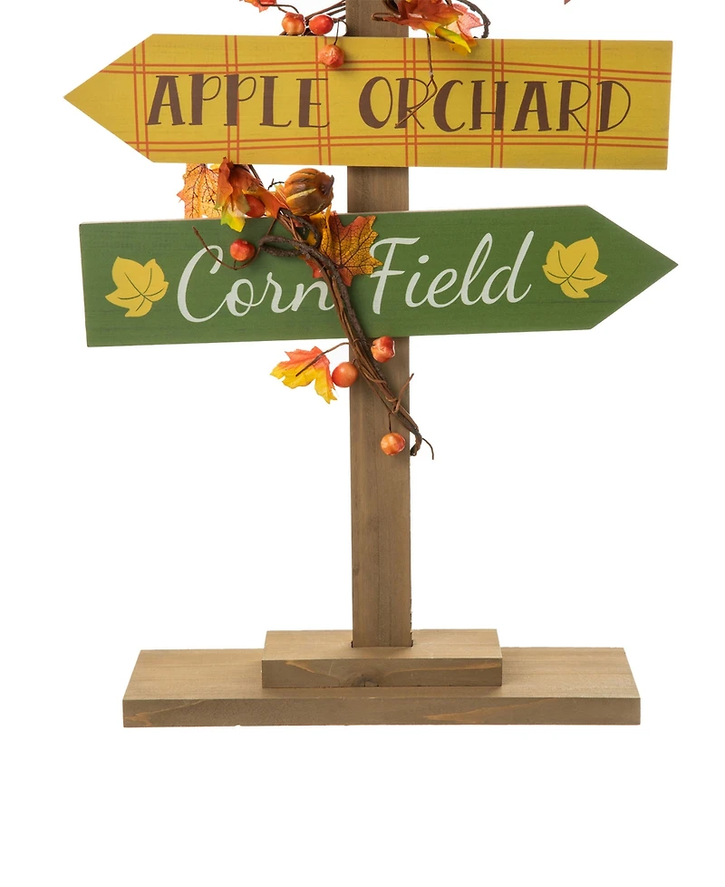 Glitzhome Fall Pumpkin Patch Porch Sign, 42.50"