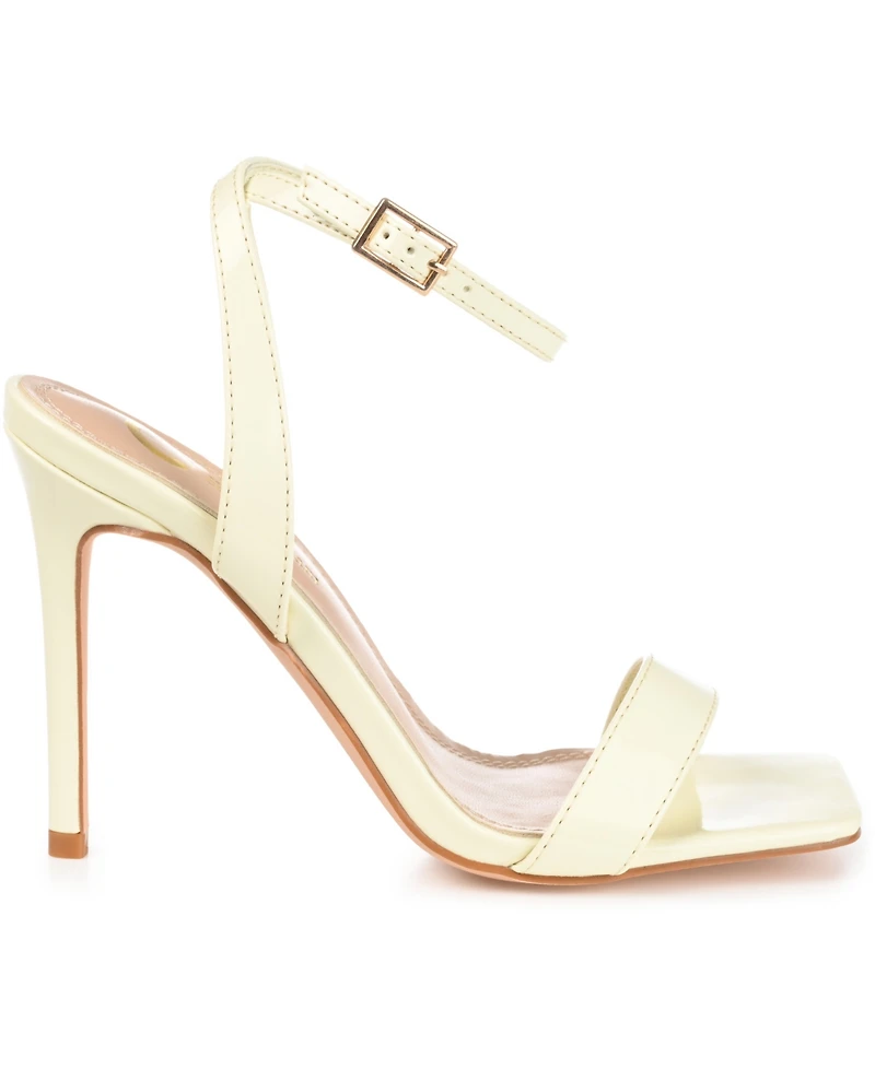 Journee Collection Women's Dorian Stiletto Square Toe Sandals