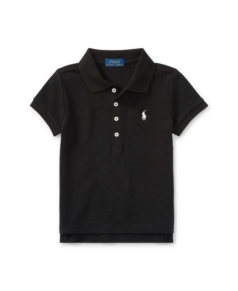Polo Ralph Lauren Girls 2T-6X Short Sleeve Stretch Cotton Mesh Shirt