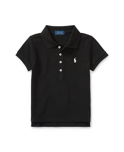 Polo Ralph Lauren Girls 2T-6X Short Sleeve Stretch Cotton Mesh Shirt