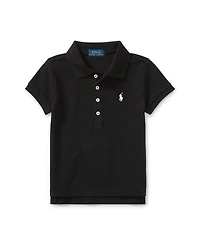 Polo Ralph Lauren Girls 2T-6X Short Sleeve Stretch Cotton Mesh Shirt