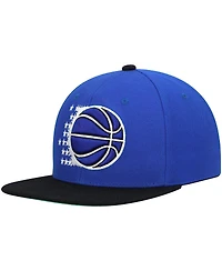 Men's Mitchell & Ness Blue, Black Orlando Magic Hardwood Classics Team Two-Tone 2.0 Snapback Hat