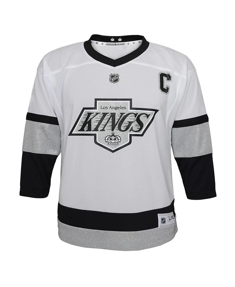 Preschool Boys and Girls Anze Kopitar White Los Angeles Kings 2021/22 Alternate Replica Player Jersey