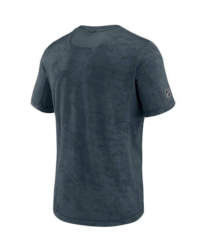 Men's Fanatics Charcoal Pittsburgh Penguins Authentic Pro 2022 Stanley Cup Playoffs T-shirt