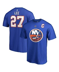 Men's Fanatics Anders Lee Royal New York Islanders Name and Number T-shirt