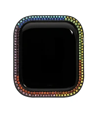 Steve Madden Women's Rainbow Crystal Protective Case designed for Apple Watch 44mm
