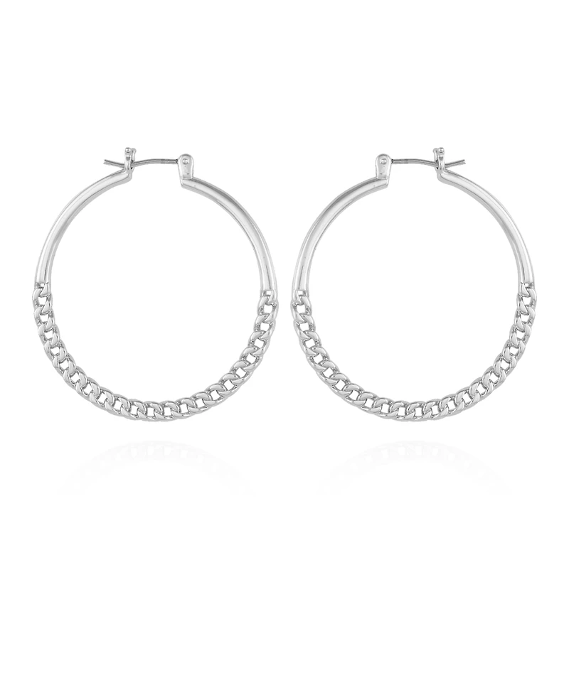 Vince Camuto Chain Link Hoop Earrings