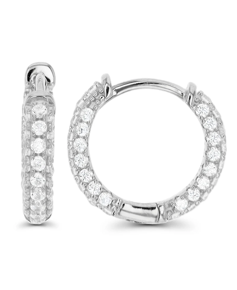 Hoop Earrings in 14K Gold Plated or Sterling Silver