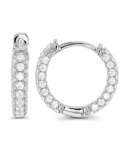 Hoop Earrings in 14K Gold Plated or Sterling Silver