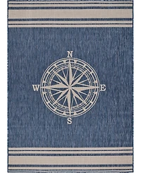 Lr Home Shoreline Srl- 5'3" x 7' Outdoor Area Rug