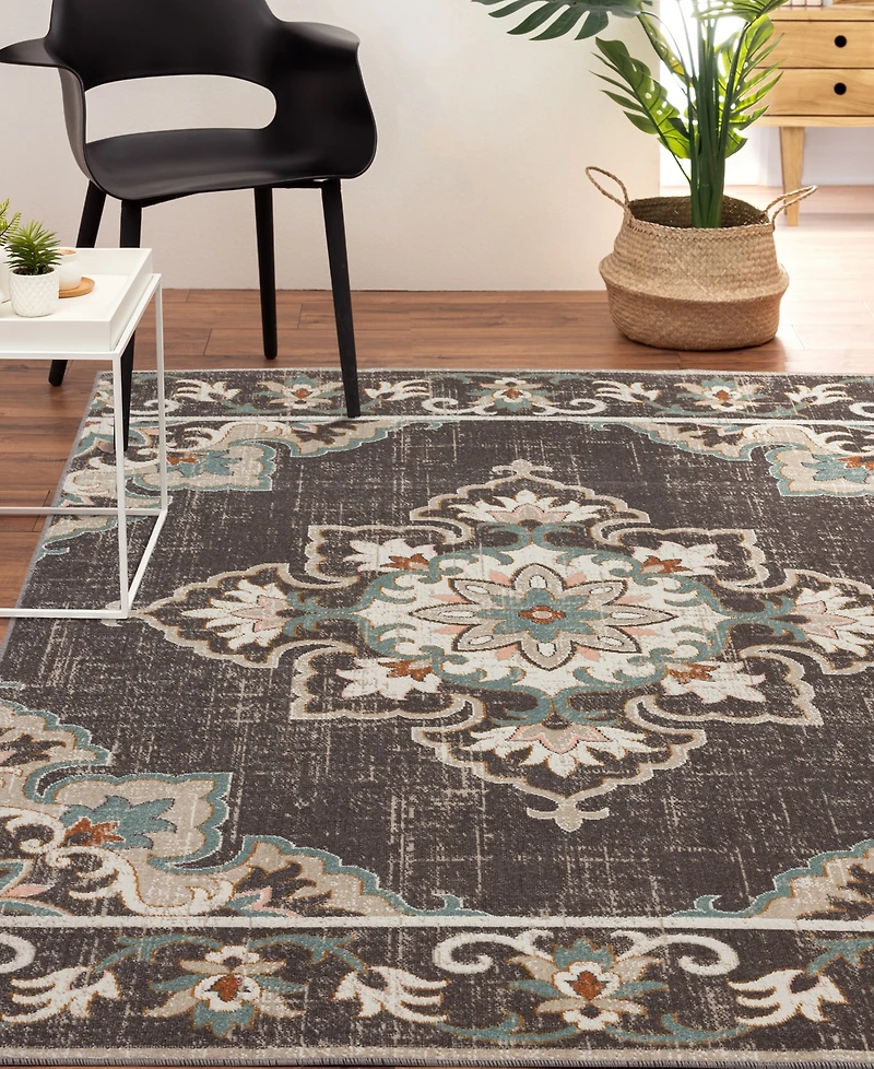 Closeout! Lr Home Heirloom HRL81461 5'3" x 7'10" Outdoor Area Rug