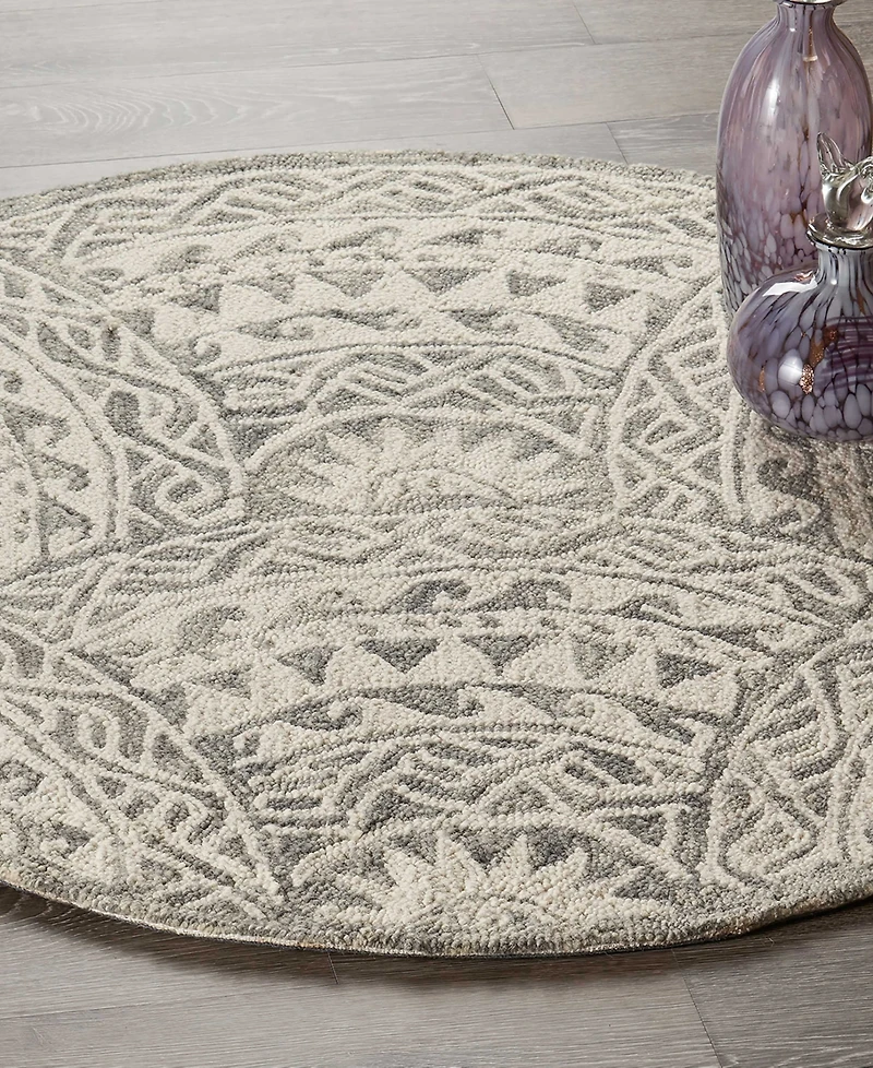 Lr Home Radiance Rdc-087 4' x 4' Round Area Rug