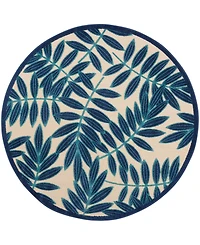 Nourison Home Aloha ALH18 4' x Round Area Rug
