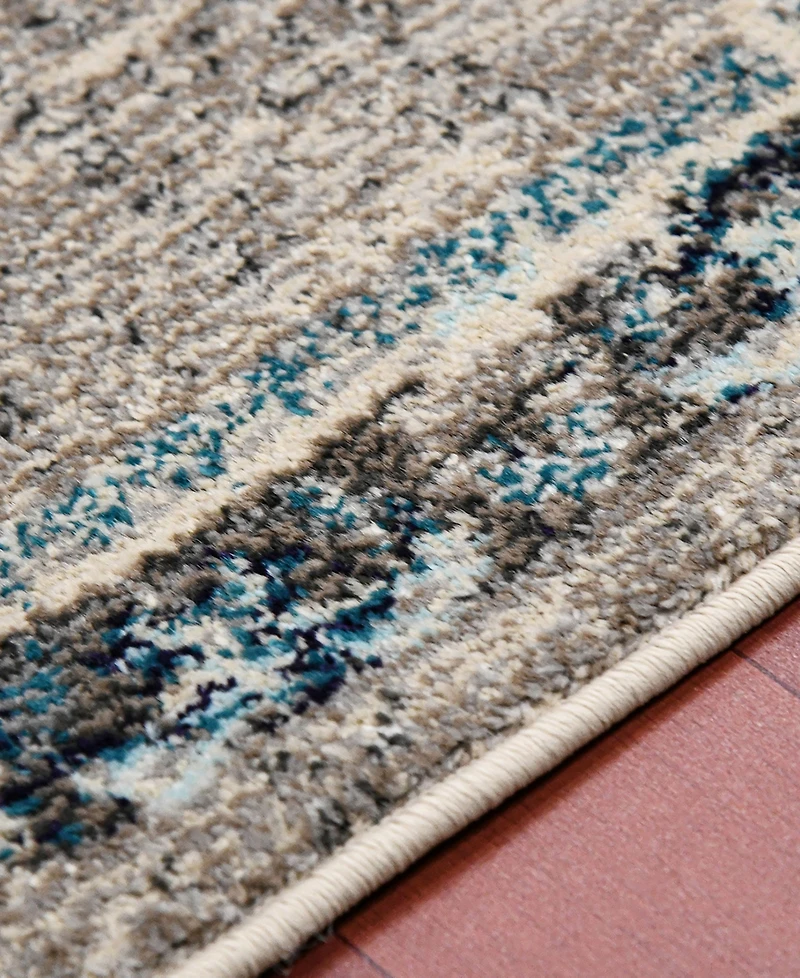 Amer Rugs Montana Nieves 7'6" x 7'6" Round Area Rug