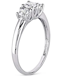 Diamond Three Stone Engagement Ring (1/2 ct. t.w.) 14k White Gold