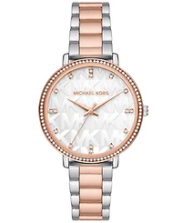 Michael Kors Women's Pyper Three-Hand Two-Tone Bracelet Watch 38mm