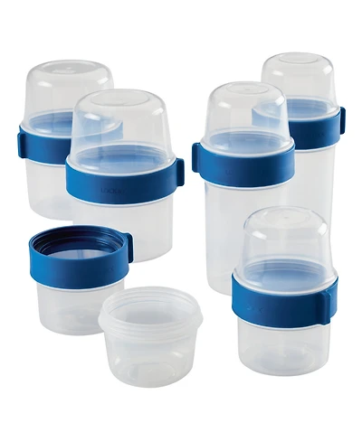 Lock n Lock Easy Essentials Twist Two Way Food Storage Container Set, 12-Piece, Clear