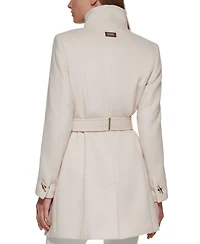 Calvin Klein Womens Asymmetrical Belted Wrap Coat, Created for Macys