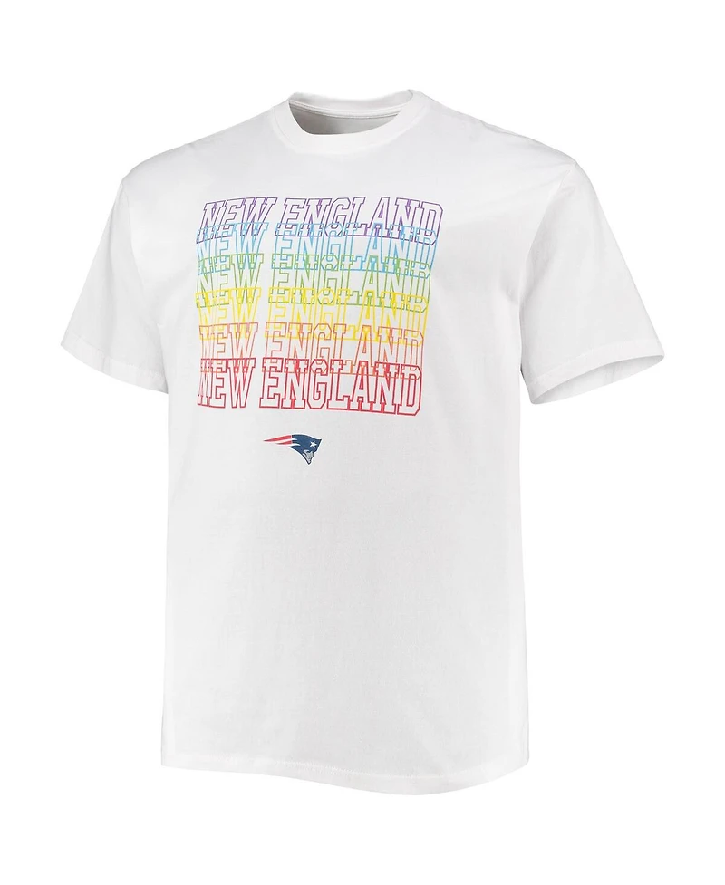 Men's Fanatics White New England Patriots Big and Tall City Pride T-shirt