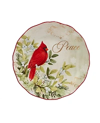 Certified International Winter's Medley 4 Piece Dessert Plate Set
