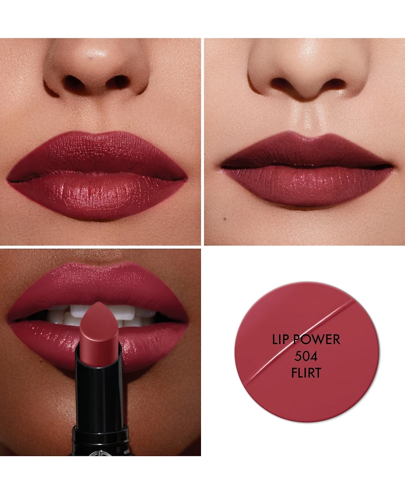 Armani Beauty Lip Power Long-Lasting Satin Lipstick
