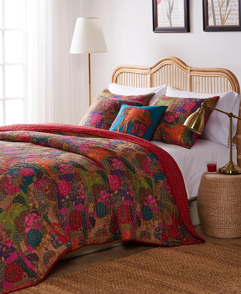 Greenland Home Fashions Jewel 3-Pc. Quilt Set, Full/Queen