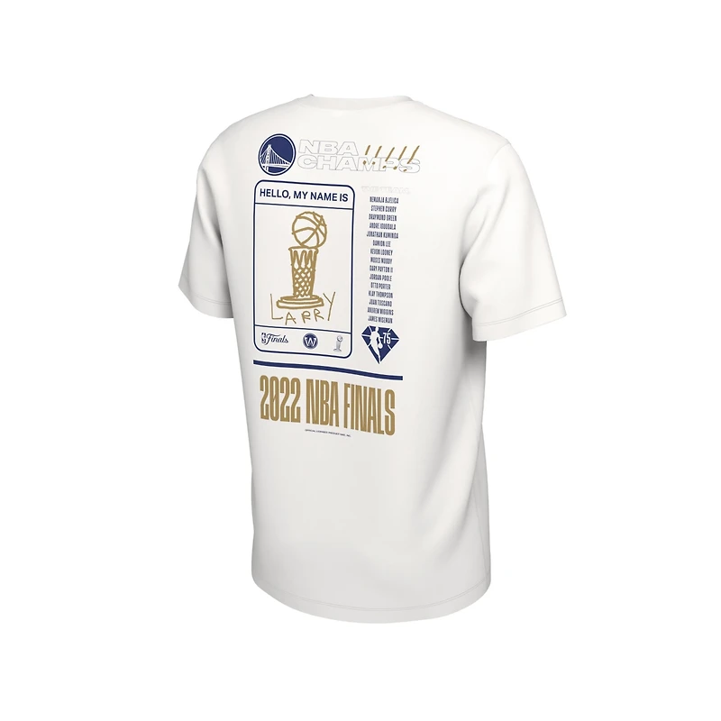Nike Men's White Golden State Warriors 2022 Nba Finals Champion Roster T-Shirt