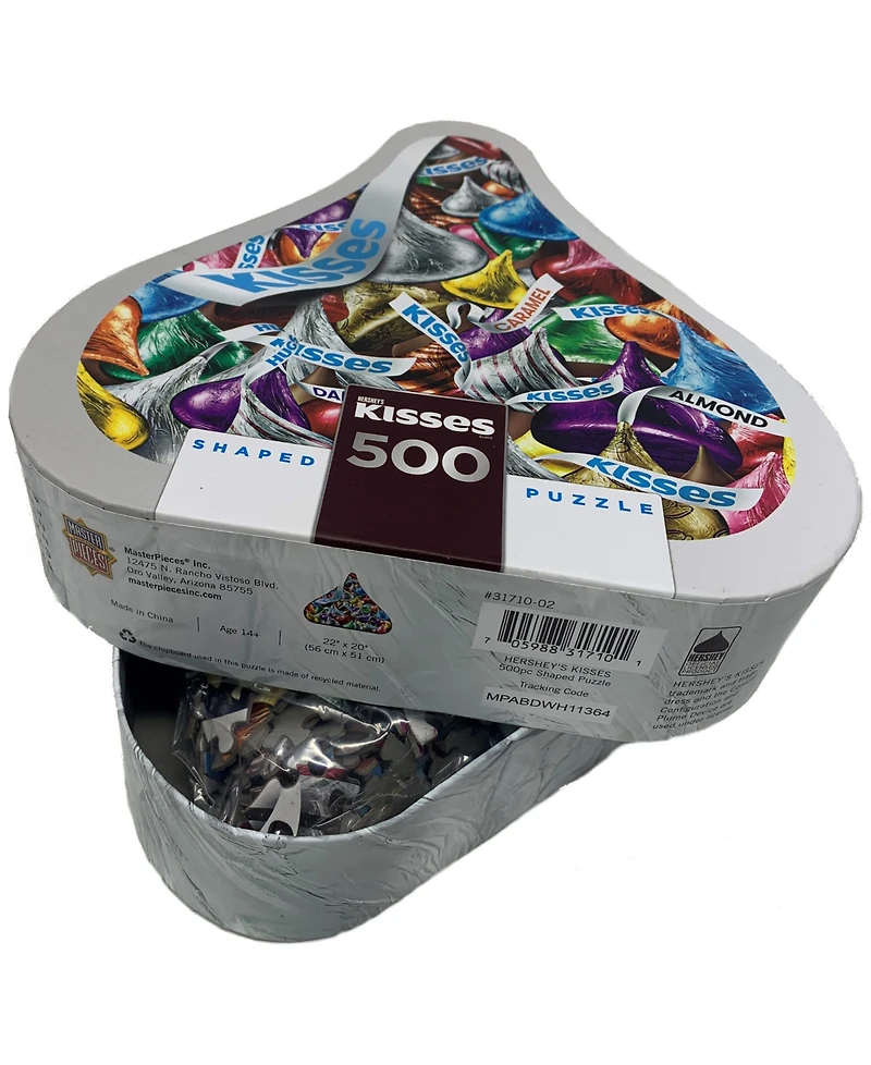 Masterpieces Puzzles Hershey's Kisses Shaped Puzzle Set, 500 Piece