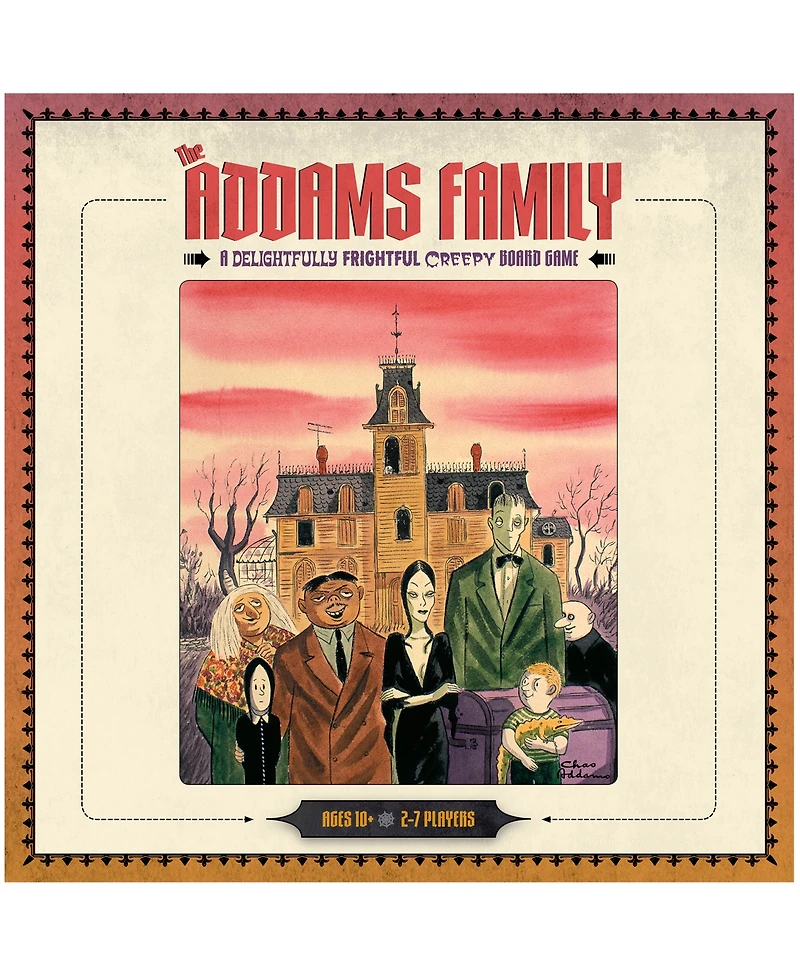 The Addams Family - A Delightfully Frightful Creepy Board Game Set