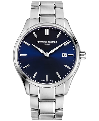 Frederique Constant Men's Swiss Classics Stainless Steel Bracelet Watch 40mm