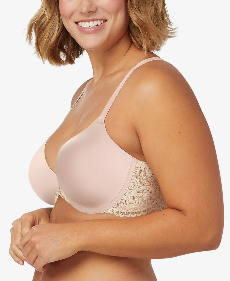 Maidenform One Fab Fit Lace T-Back Shaping Underwire Front Close Bra 7112