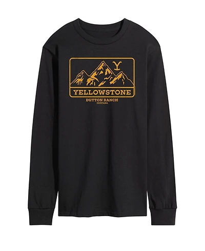 Men's Yellowstone Mountain Long Sleeve T-shirt