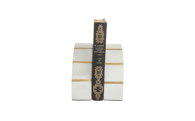 CosmoLiving by Cosmopolitan Glam Bookends, Set of 2