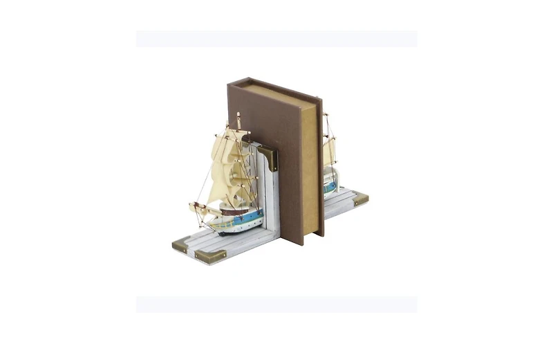 Coastal Sailboat Bookends, Set of 2