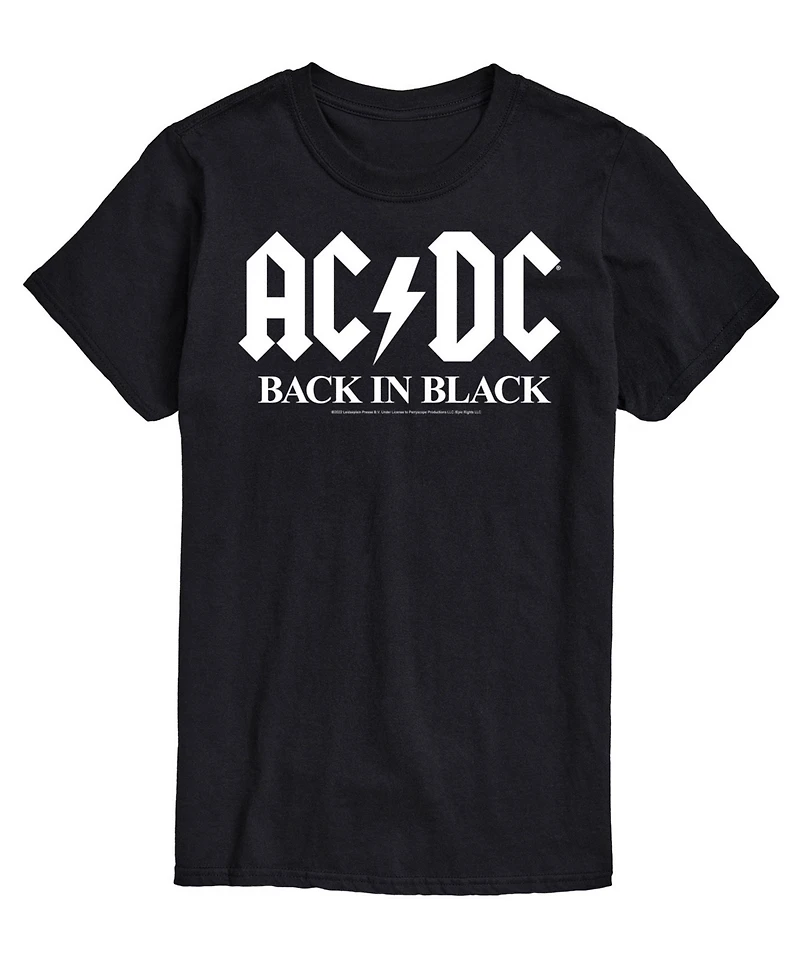 Men's Acdc Back Black T-shirt