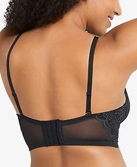Maidenform Pure Comfort Lace & Mesh Longline Wireless Bralette DM1188